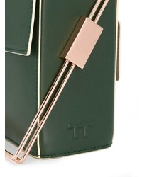 Темно-зеленая кожаная сумочка от Lautem