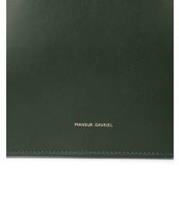 Темно-зеленая кожаная сумочка от Mansur Gavriel