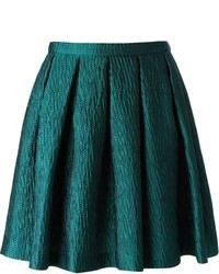 Темно-зеленая короткая юбка-солнце от Charlott