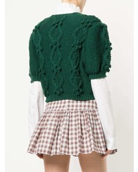 Женская темно-зеленая кофта с коротким рукавом от Macgraw