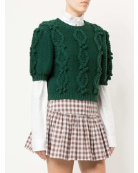 Женская темно-зеленая кофта с коротким рукавом от Macgraw