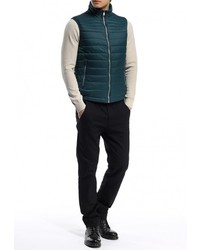 Мужская темно-зеленая куртка без рукавов от Baon