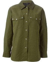 Темно-зеленая куртка в стиле милитари от Alexander Wang