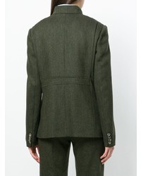 Темно-зеленая куртка в стиле милитари от Holland & Holland