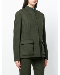 Темно-зеленая куртка в стиле милитари от Holland & Holland
