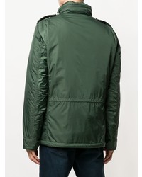 Мужская темно-зеленая куртка в стиле милитари от Aspesi