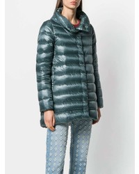 Женская темно-зеленая куртка-пуховик от Herno