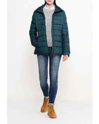 Женская темно-зеленая куртка-пуховик от Bruebeck