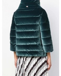 Женская темно-зеленая куртка-пуховик от Herno