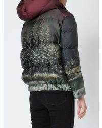 Женская темно-зеленая куртка-пуховик от Moncler