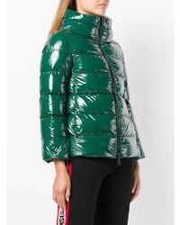 Женская темно-зеленая куртка-пуховик от Herno