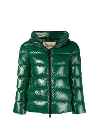 Женская темно-зеленая куртка-пуховик от Herno
