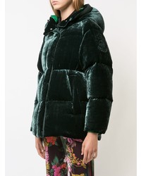 Женская темно-зеленая куртка-пуховик от Moncler