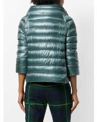 Женская темно-зеленая куртка-пуховик от Herno