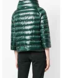 Женская темно-зеленая куртка-пуховик от Herno