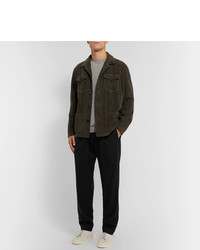 Мужская темно-зеленая куртка-рубашка от Altea