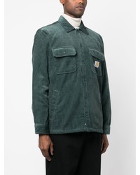 Мужская темно-зеленая куртка-рубашка от Carhartt WIP
