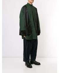 Мужская темно-зеленая куртка-рубашка от Kidill