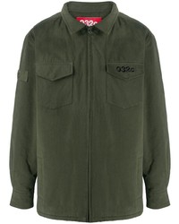 Темно-зеленая куртка харрингтон от 032c