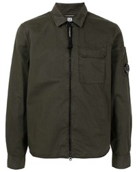 Темно-зеленая куртка харрингтон от C.P. Company