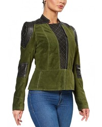 Женская темно-зеленая куртка от Grafinia