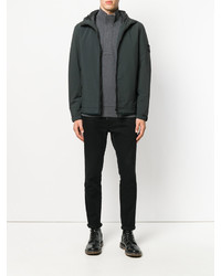 Мужская темно-зеленая куртка от Stone Island