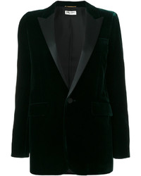 Женская темно-зеленая куртка от Saint Laurent