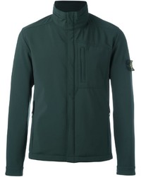 Мужская темно-зеленая куртка от Stone Island