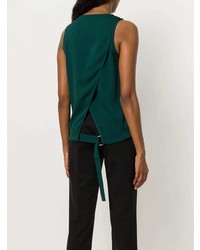 Женская темно-зеленая майка от Mauro Grifoni