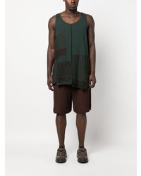 Мужская темно-зеленая майка от Ziggy Chen