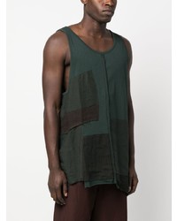 Мужская темно-зеленая майка от Ziggy Chen