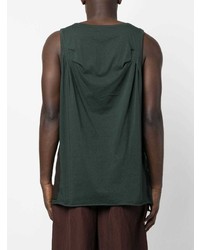 Мужская темно-зеленая майка от Ziggy Chen