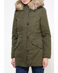 Женская темно-зеленая парка от Adrixx