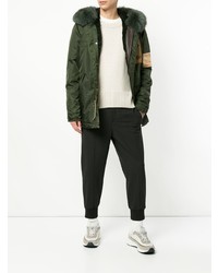 Мужская темно-зеленая парка от Mr & Mrs Italy