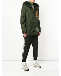 Мужская темно-зеленая парка от Mr & Mrs Italy