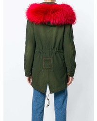 Женская темно-зеленая парка от Mr & Mrs Italy