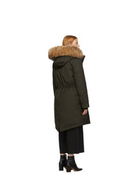 Женская темно-зеленая парка от Mackage