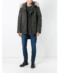 Мужская темно-зеленая парка от Parajumpers