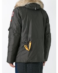 Мужская темно-зеленая парка от Parajumpers