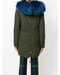 Женская темно-зеленая парка от Mr & Mrs Italy