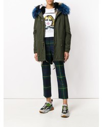 Женская темно-зеленая парка от Mr & Mrs Italy