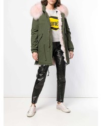 Женская темно-зеленая парка от Mr & Mrs Italy