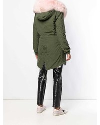 Женская темно-зеленая парка от Mr & Mrs Italy