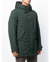 Мужская темно-зеленая парка от Fay