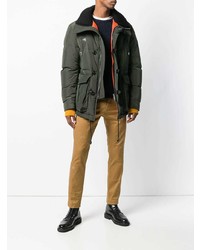 Мужская темно-зеленая парка от DSQUARED2