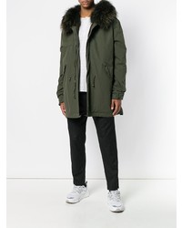 Мужская темно-зеленая парка от Mr & Mrs Italy