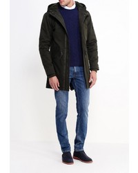 Мужская темно-зеленая парка от SPRINGFIELD