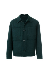 Темно-зеленая полевая куртка от AMI Alexandre Mattiussi