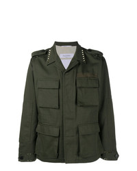 Темно-зеленая полевая куртка от Valentino