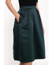 Темно-зеленая пышная юбка от Pinko